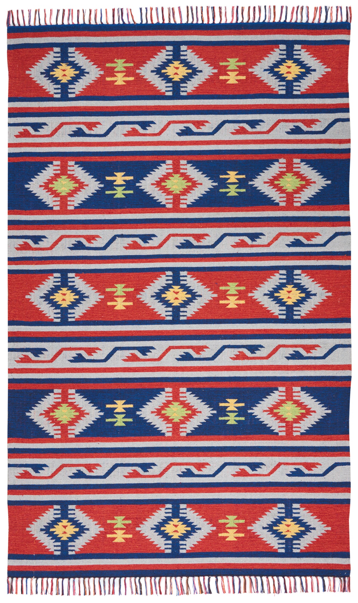Baja BAJ03 Blue Red Rug