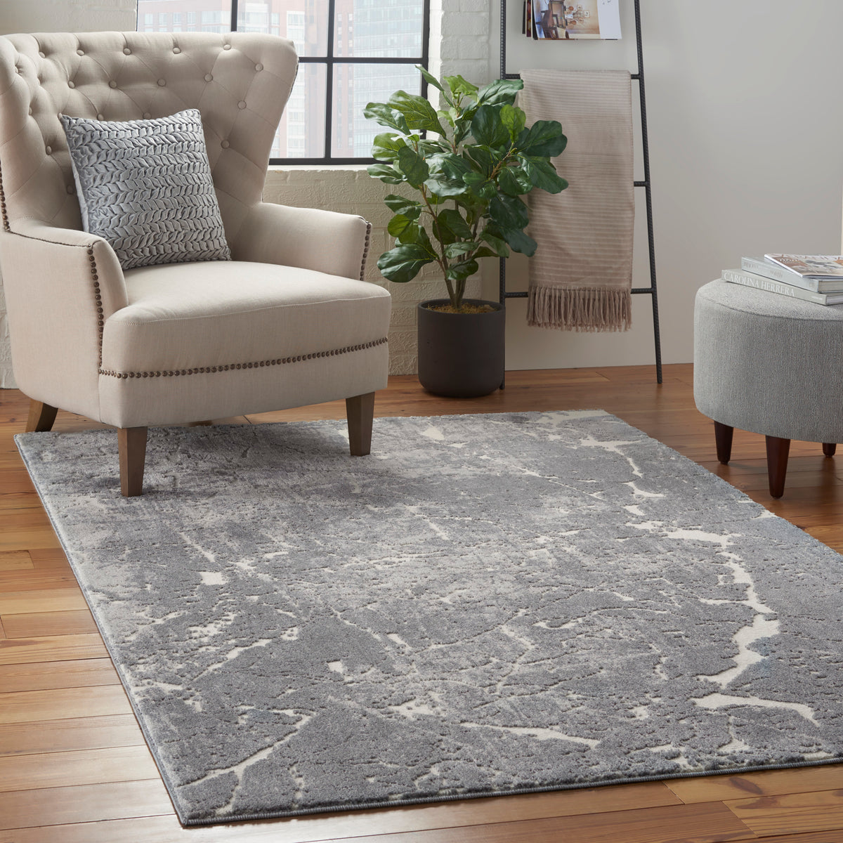 Sahara KI393 Ivory/Slate Rug