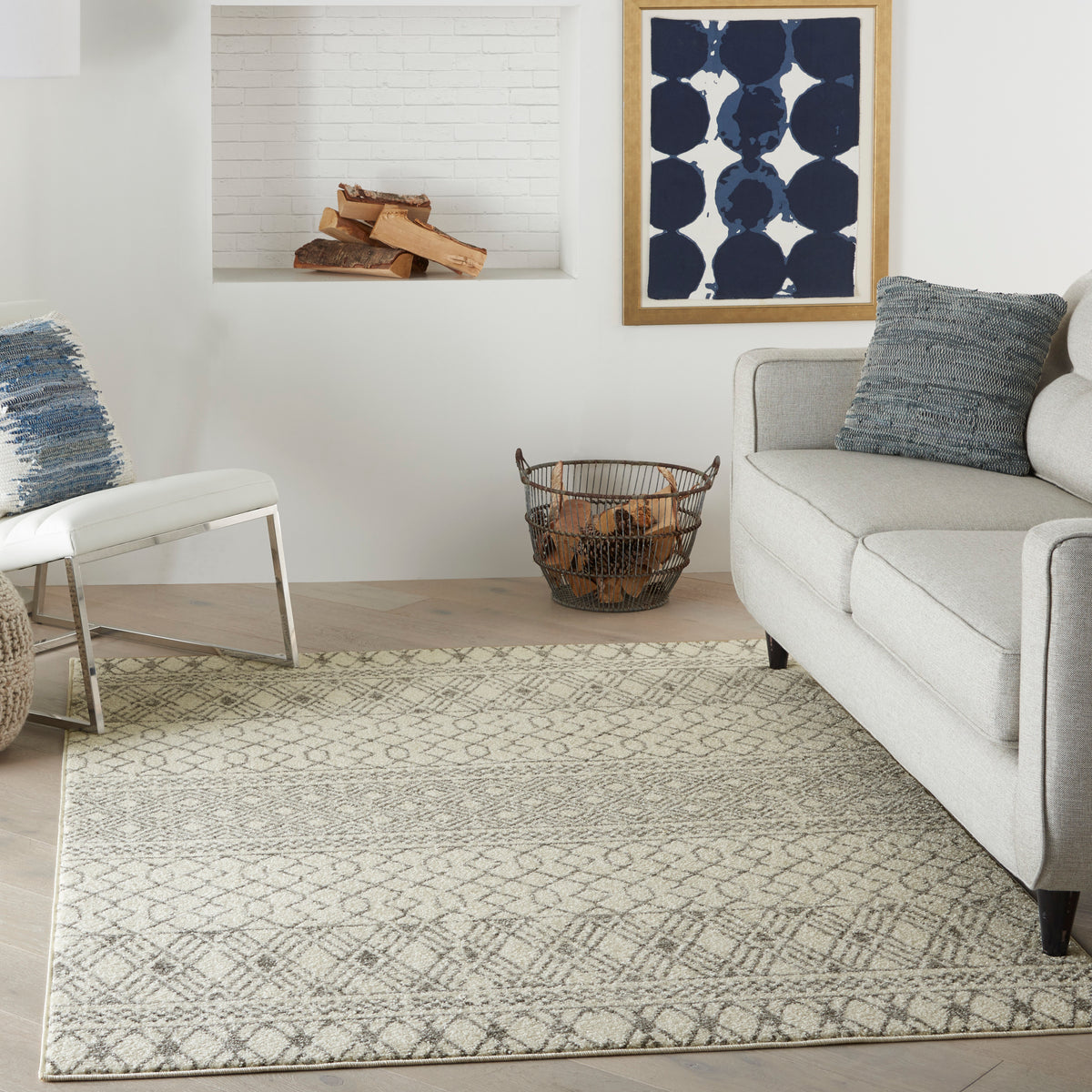 Passion PSN43 Ivory Grey Rug