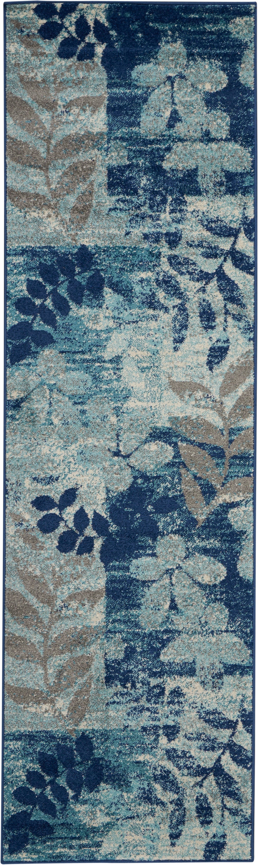 Tranquil TRA01 Navy/Light Blue Rug