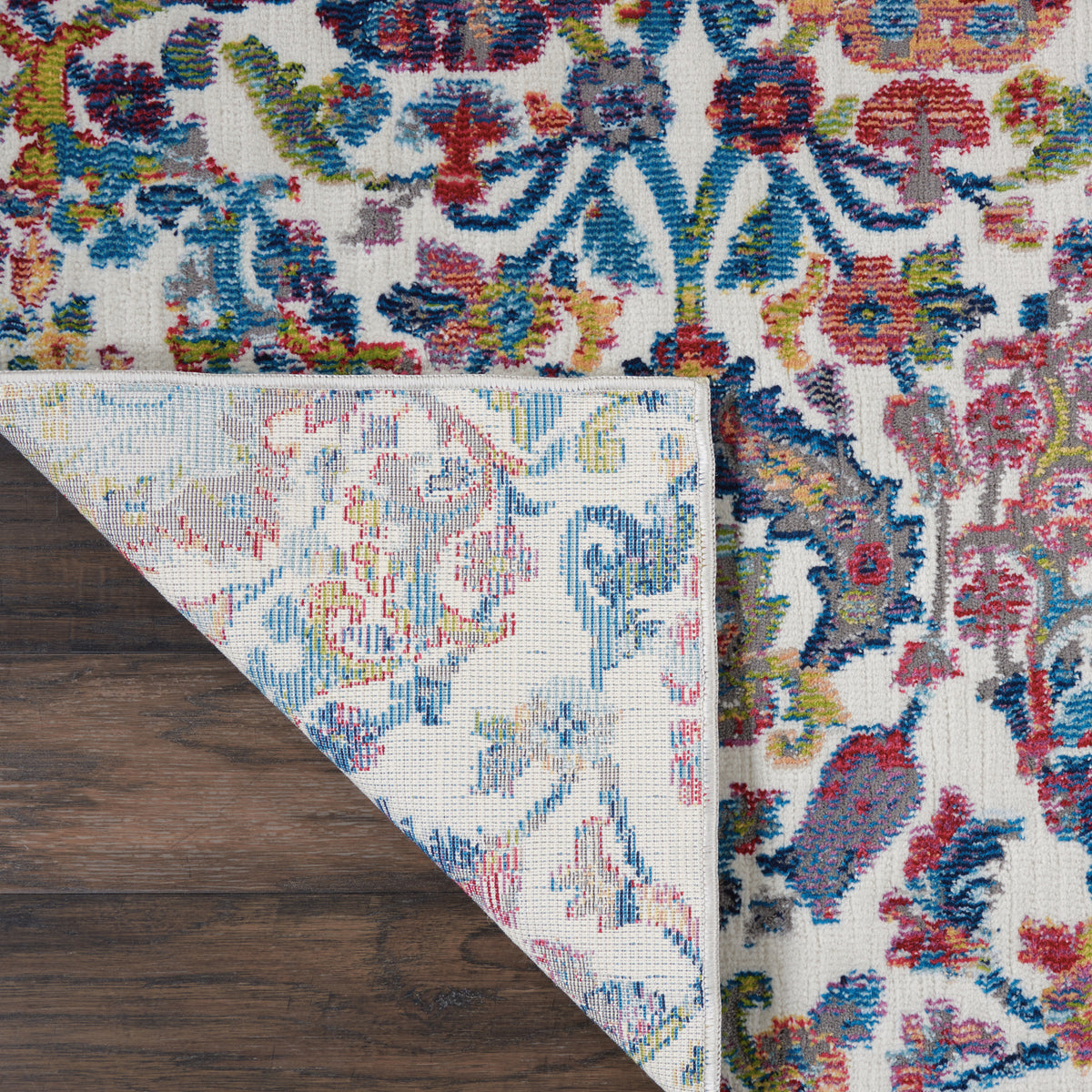Ankara Global ANR06 Ivory Blue Rug