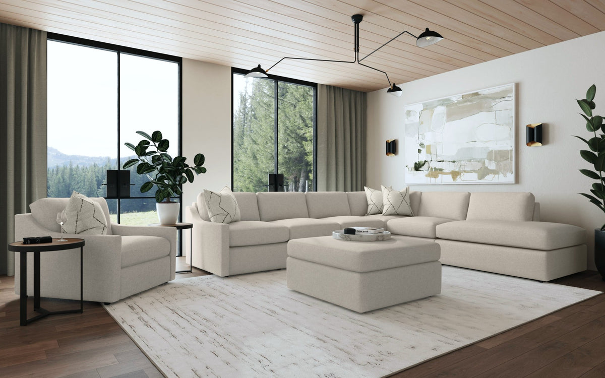 Sky Fabric Chair 37" W