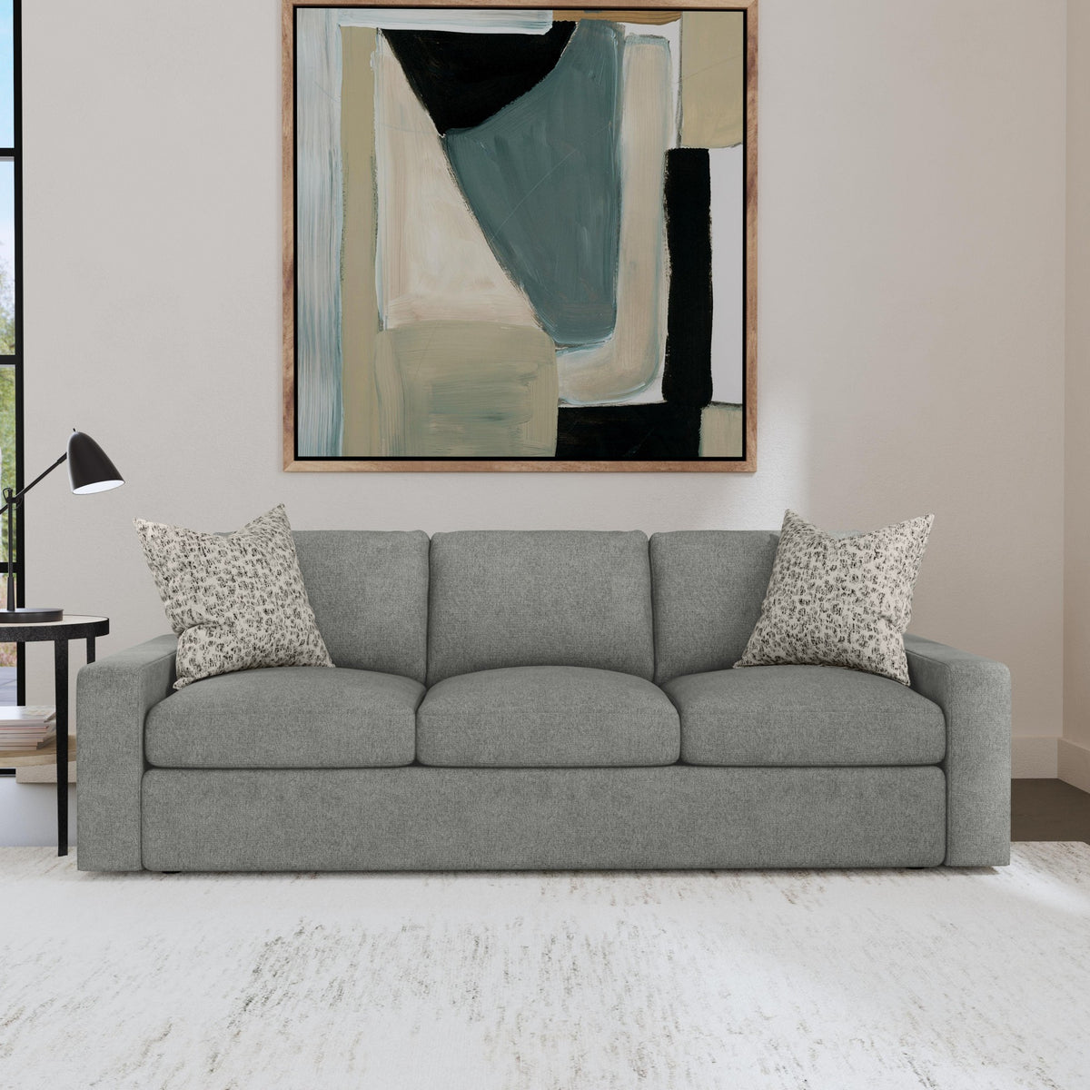 Sky Fabric Sofa 89" W
