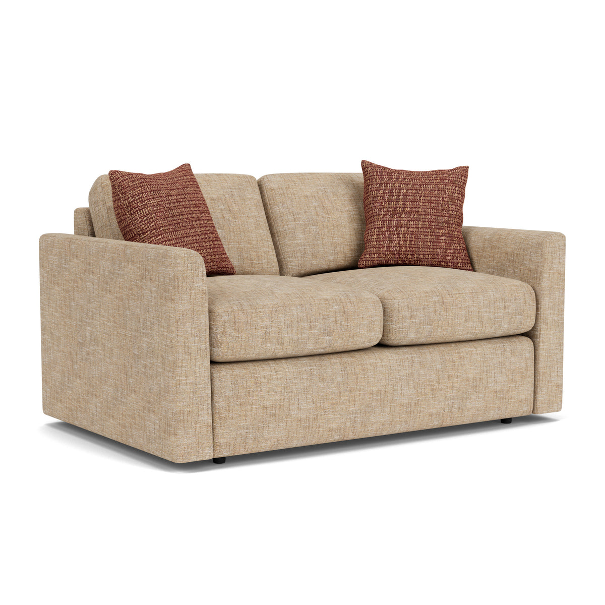Sky Fabric Loveseat 62" W