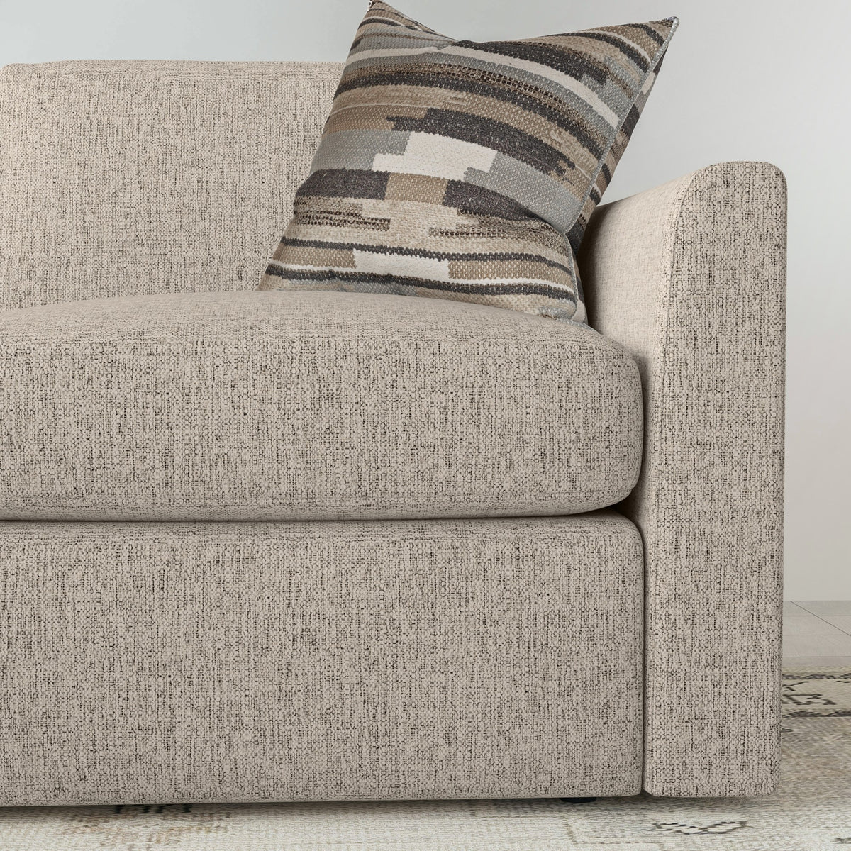 Sky Fabric Sofa 87" W