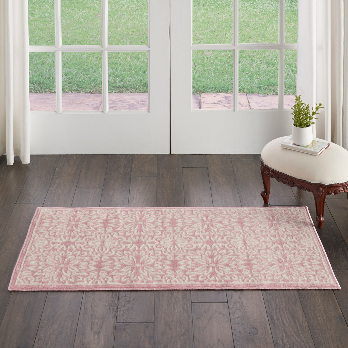 Jubilant JUB06 Ivory Pink Rug