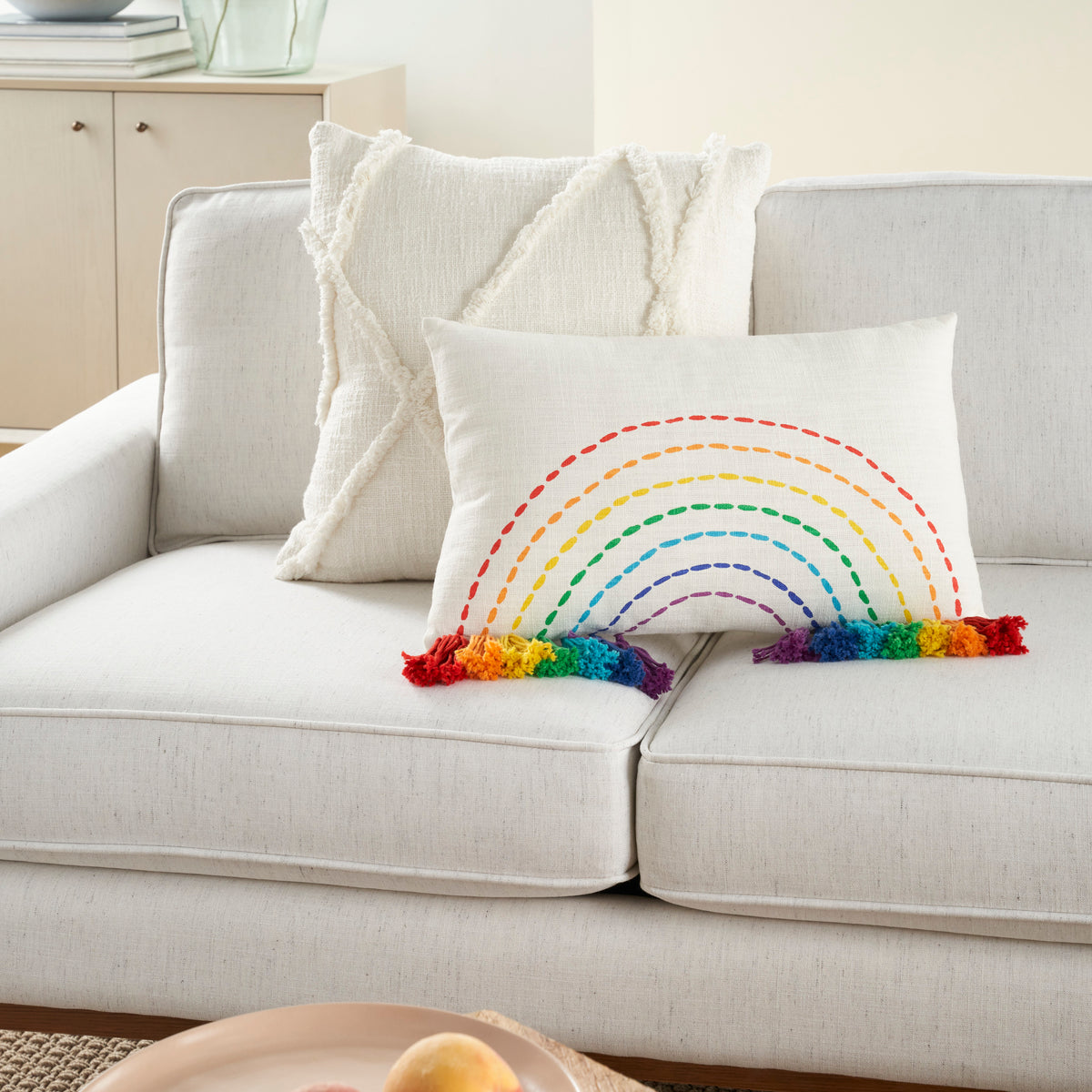Plush Lines JB013 Multicolor 12" x 20" Throw Pillows