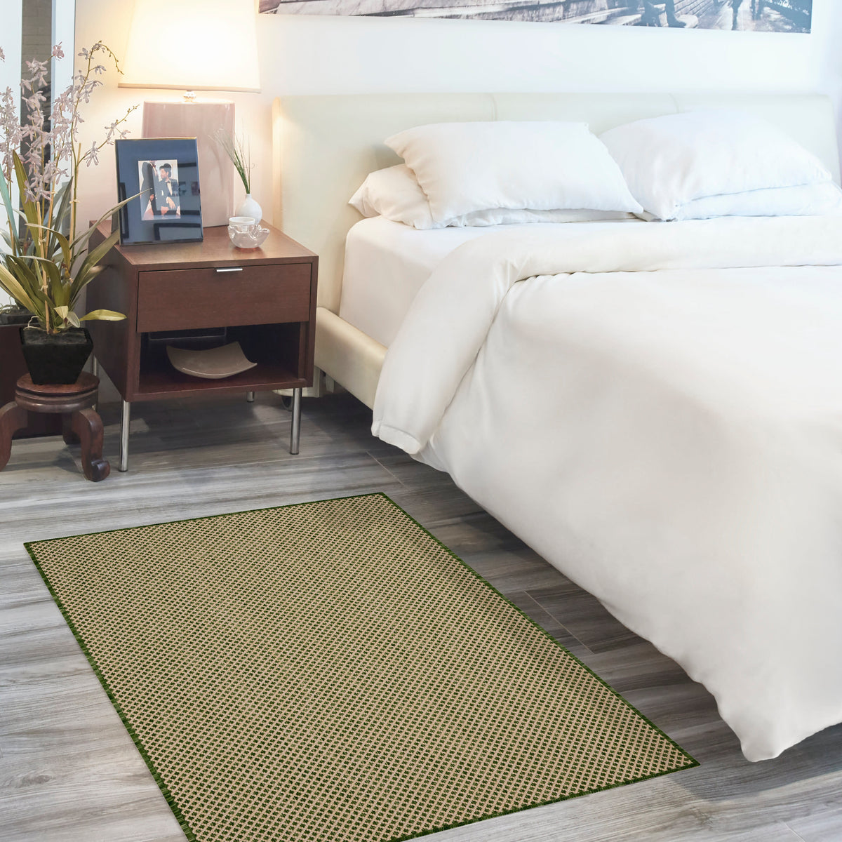 Courtyard COU01 Green Rug