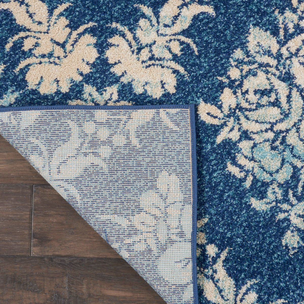 Tranquil TRA09 Navy Light Blue Rug