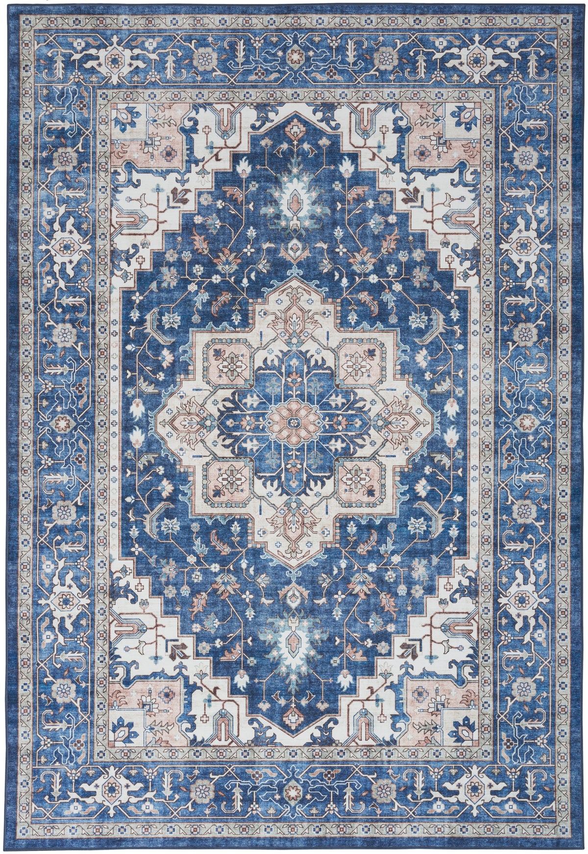 Fulton FUL10 Navy Ivory Rug