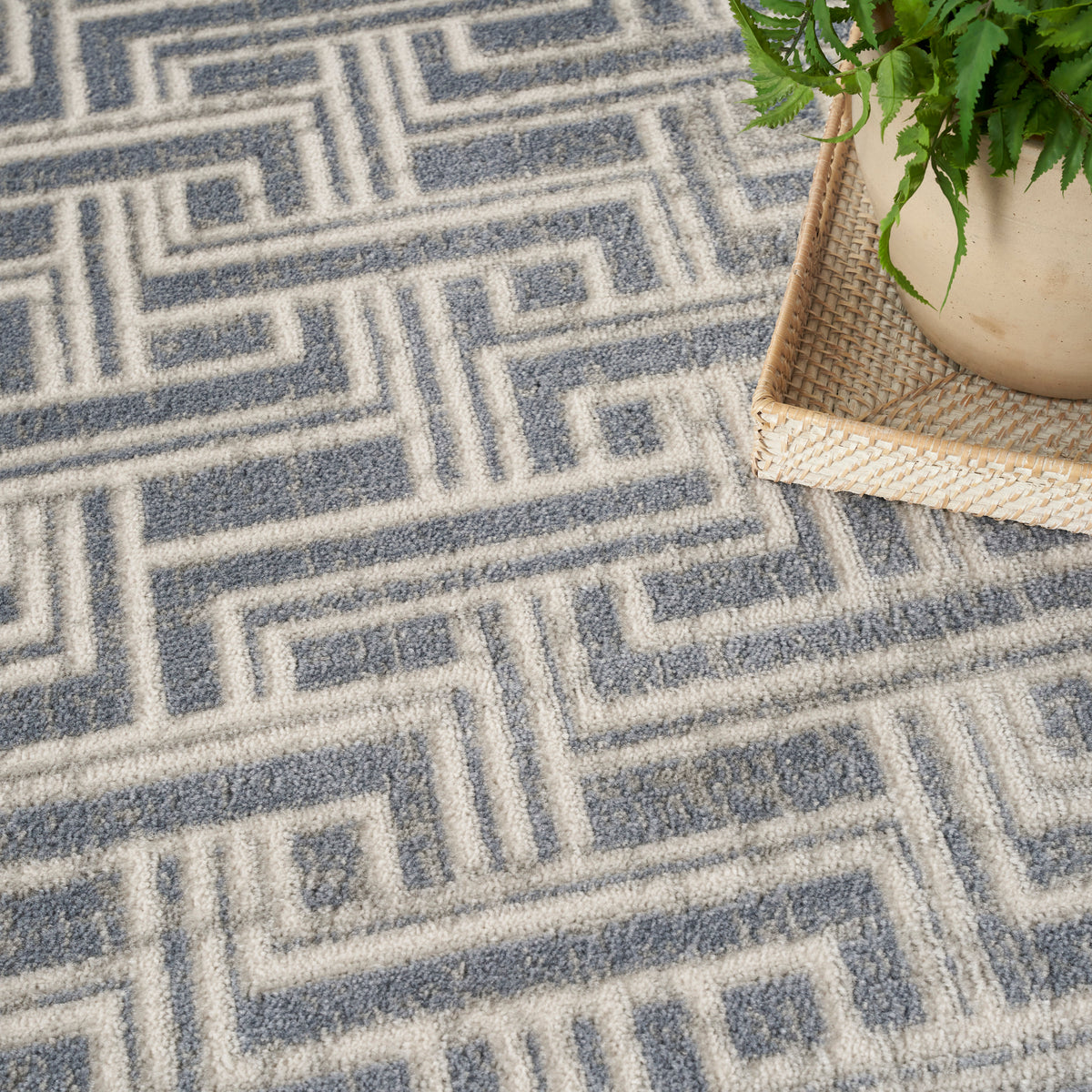 Serenity Home SRH04 Blue Ivory Rug