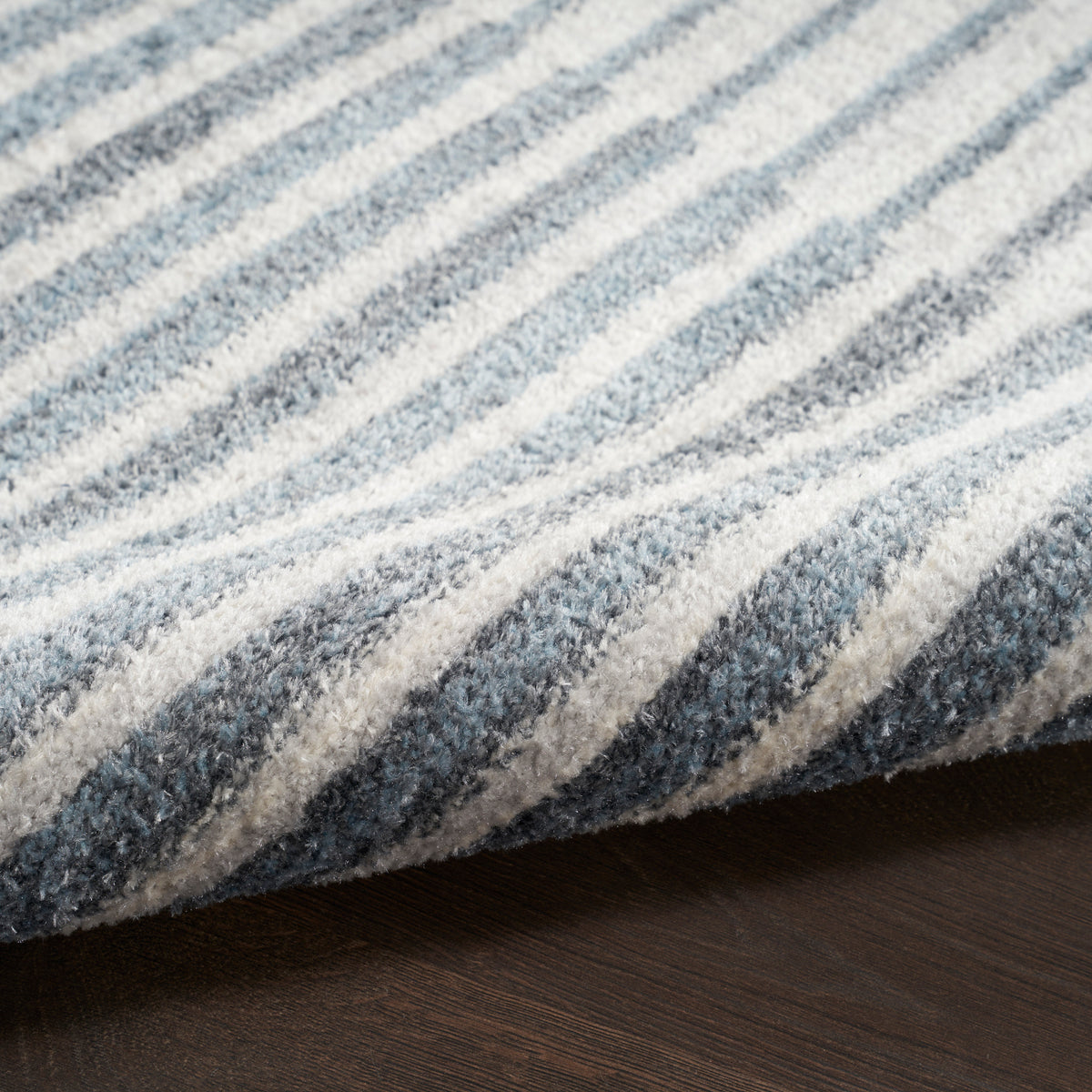 Astra Machine Washable ASW03 Ivory Blue Rug