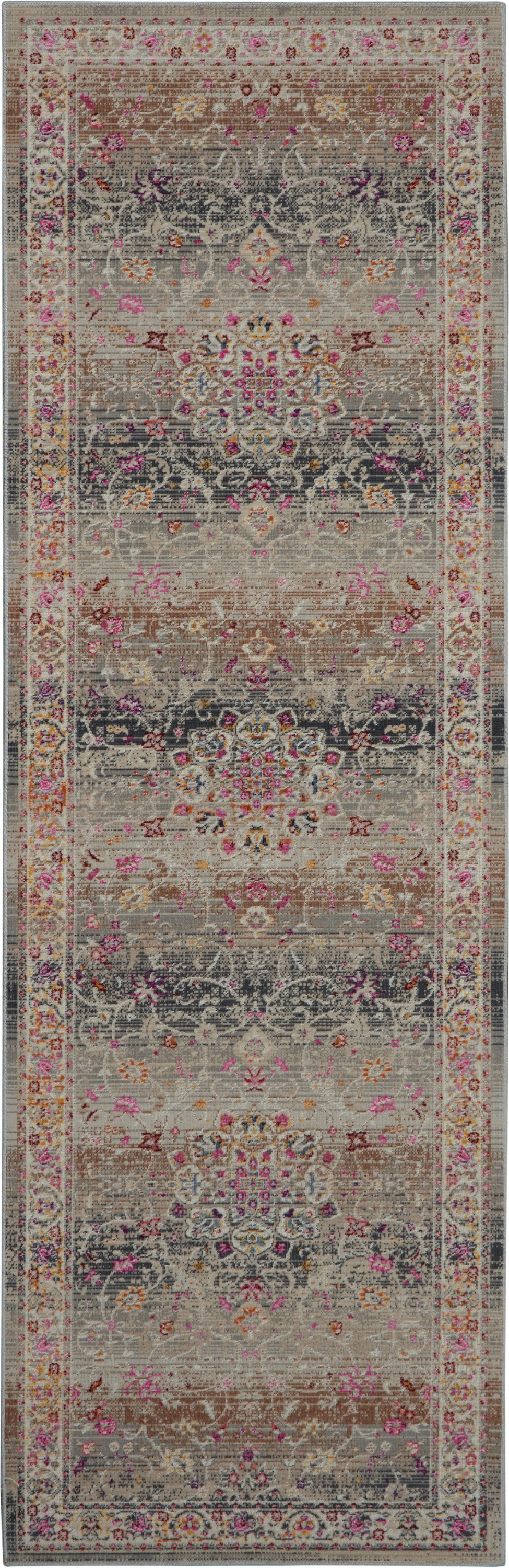 Vintage Kashan VKA01 Grey Rug