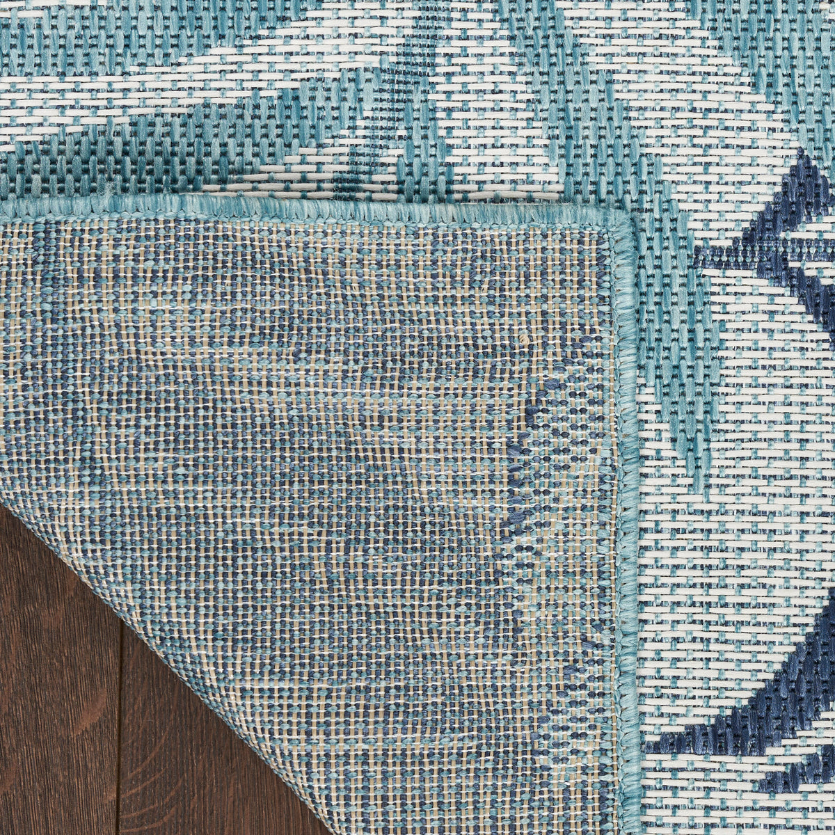 Garden Oasis GOA01 Blue Rug
