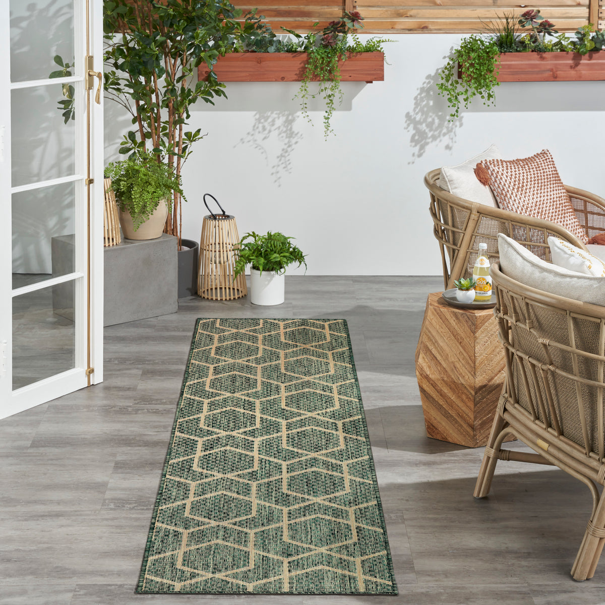 Horizon Indoor/Outdoor HOZ01 Green Rug