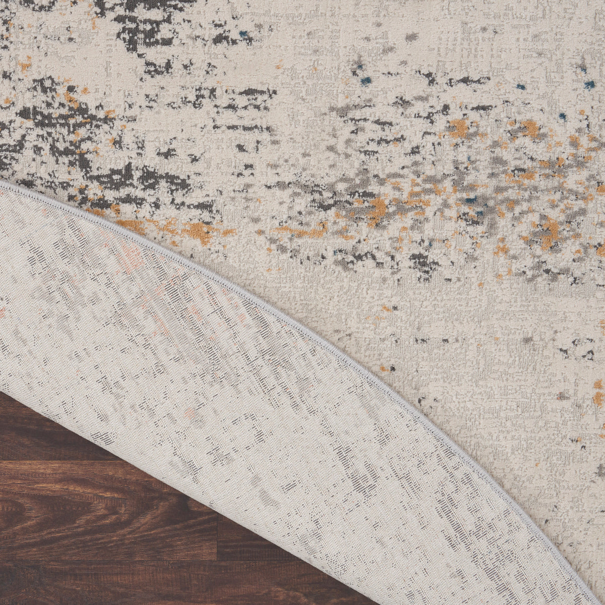 Rustic Textures RUS13 Grey Blue Rug