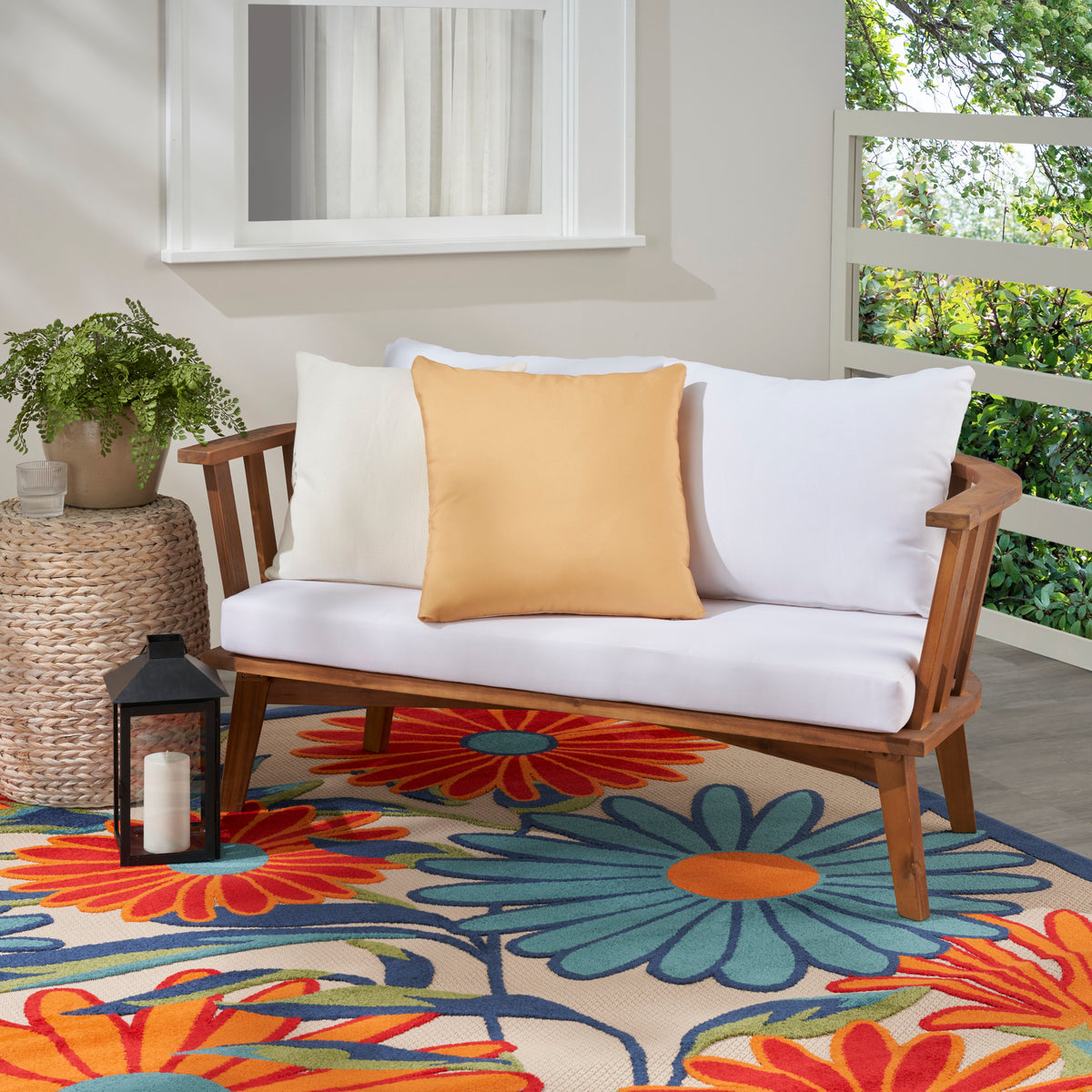 Aloha ALH01 Yellow 20" x 20" Throw Pillows