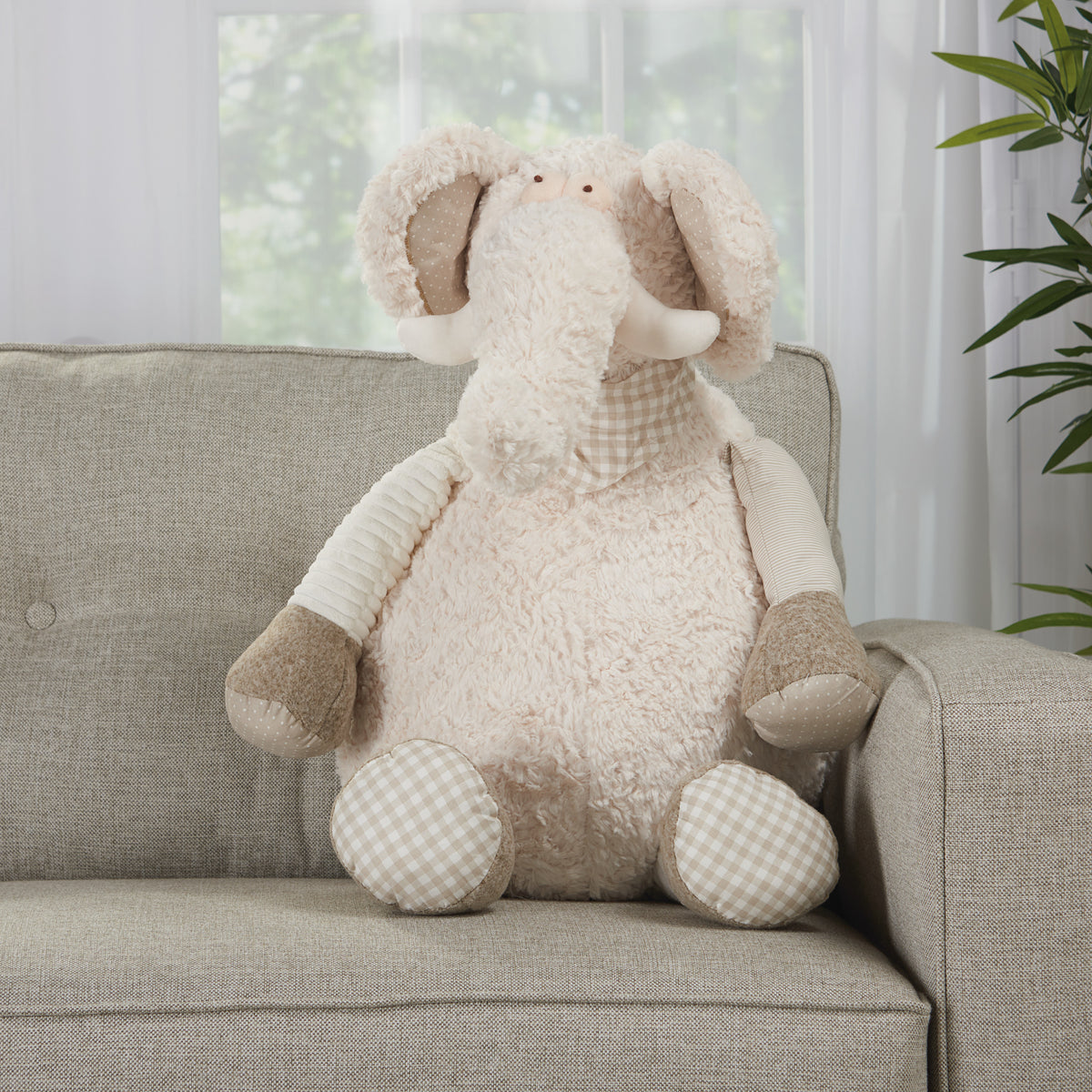 Plush Lines N1463 Ivory 22" x 26" Plush Animals