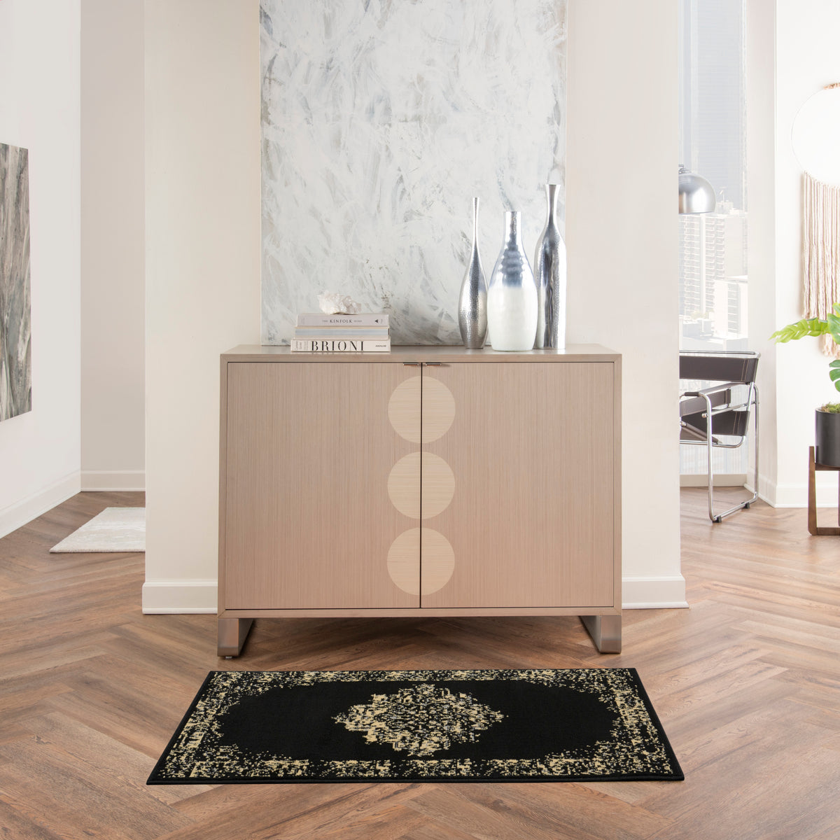 Grafix GRF14 Black Rug