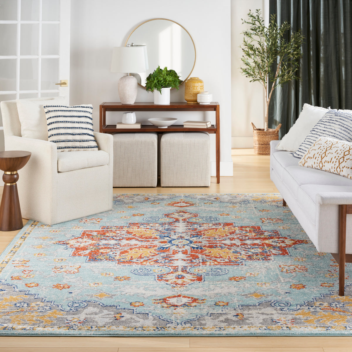 Passion PSN52 Aqua Multicolor Rug