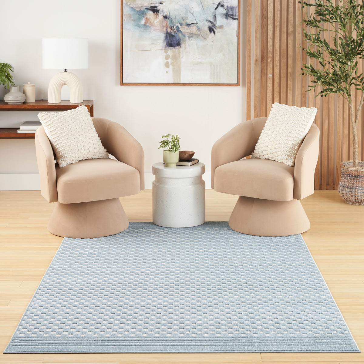 Care Free CAF02 Blue Rug