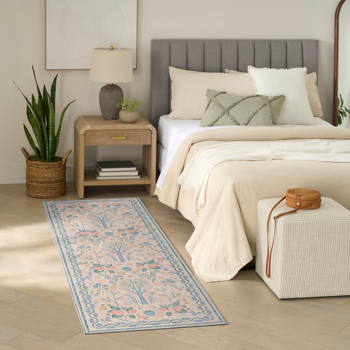 Botanical Washables BOT04 Ivory Multicolor Rug