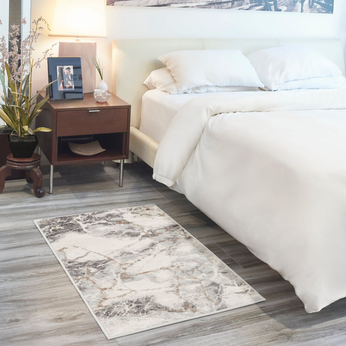 Elation ETN13 Ivory Grey Rug