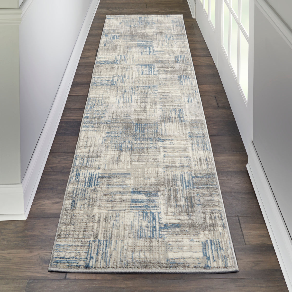 Solace SLA03 Ivory Grey Blue Rug