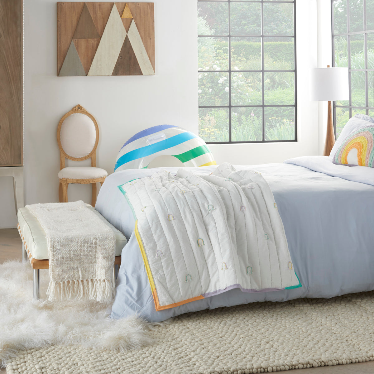 Plush Lines CR365 Multicolor 36" x 48" Quilt