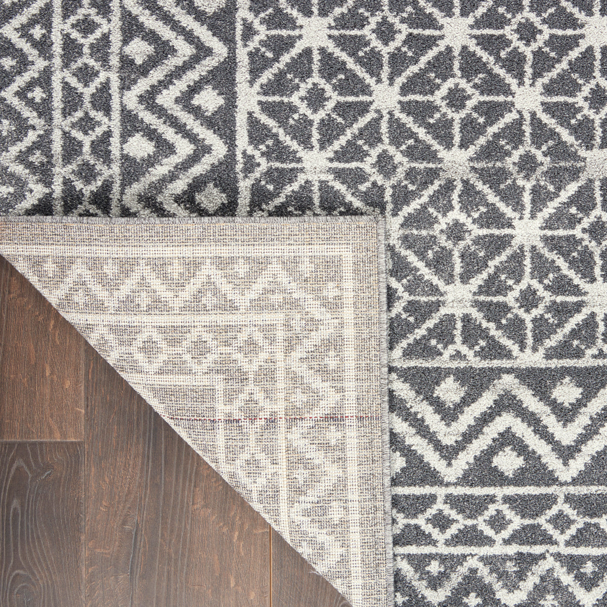 Palermo PMR02 Charcoal Silver Rug