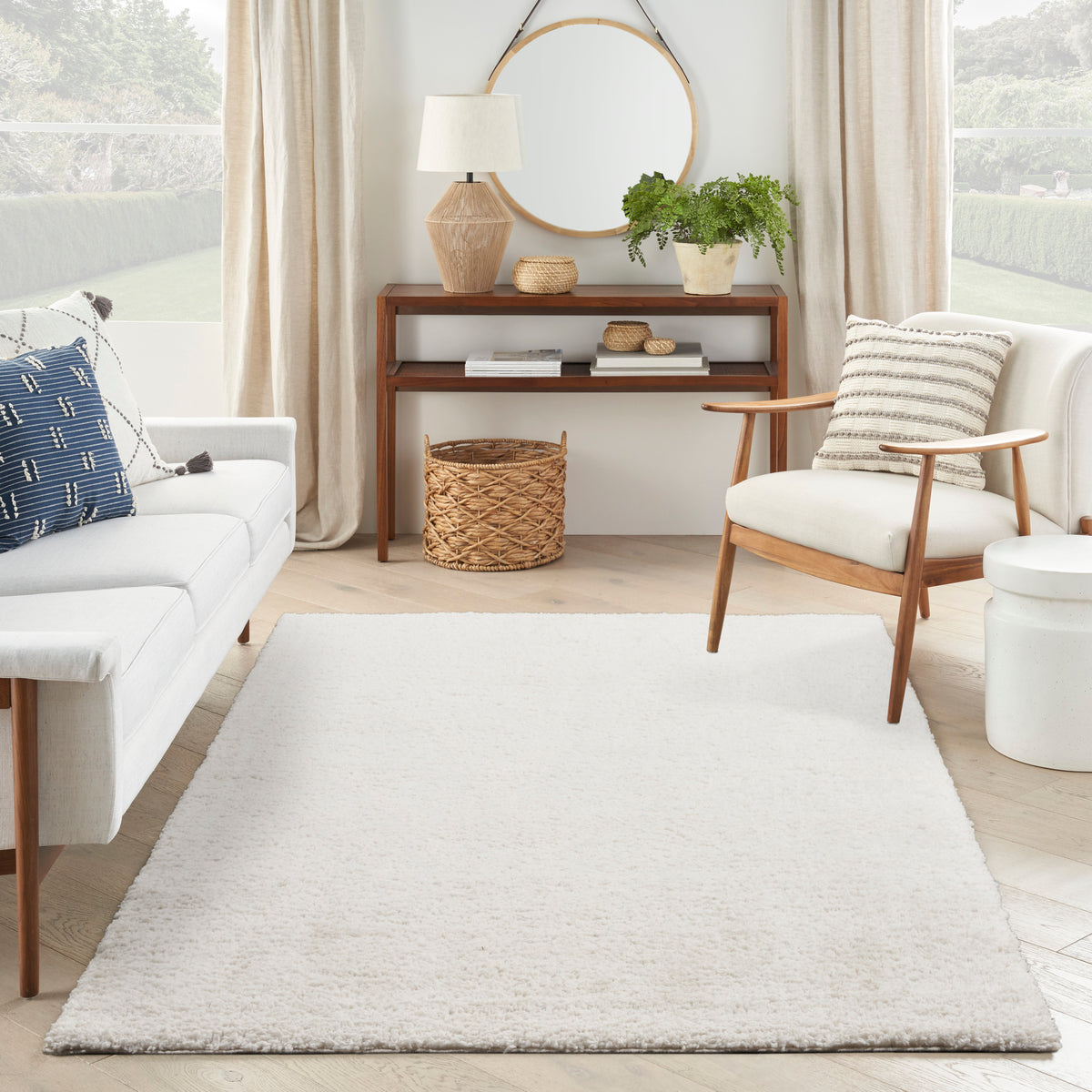 Modern Shag MMD02 Ivory Rug