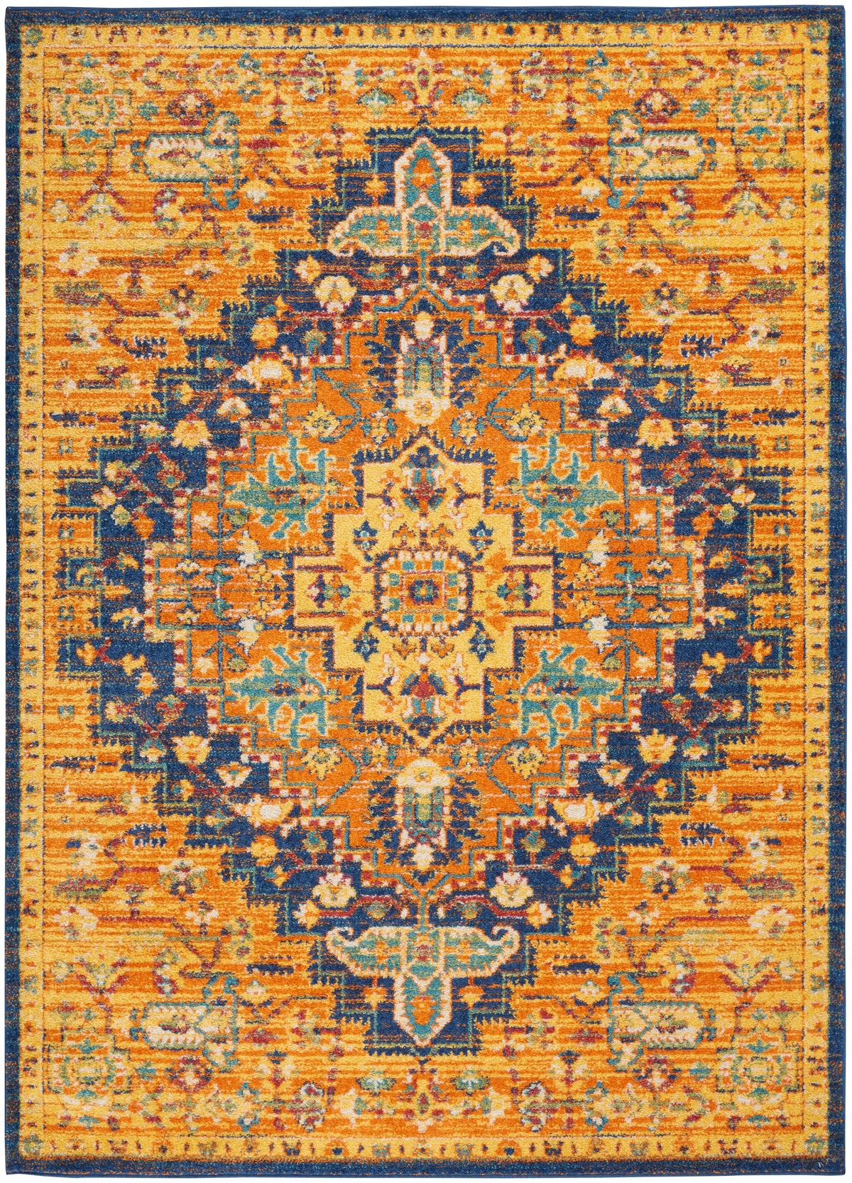 Allur ALR04 Orange Multicolor Rug