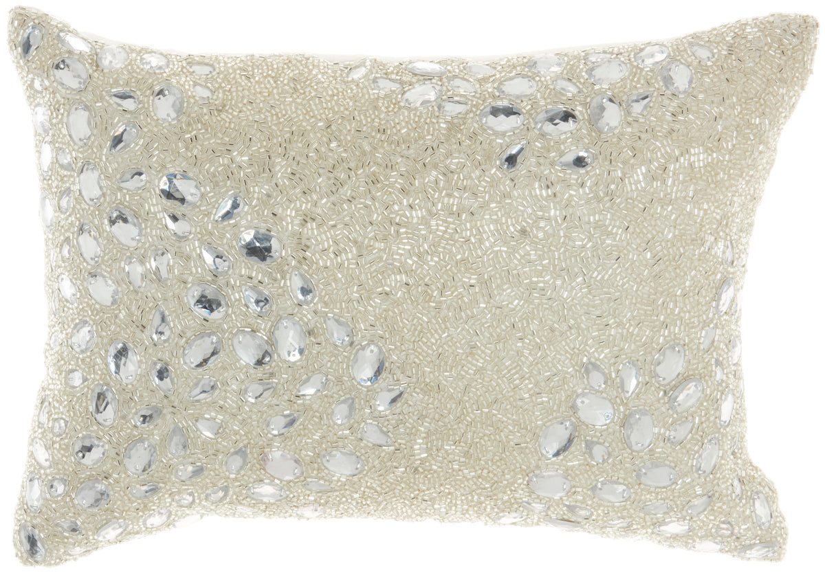 Sofia Z5000 Silver 10" x 14" Throw Pillows