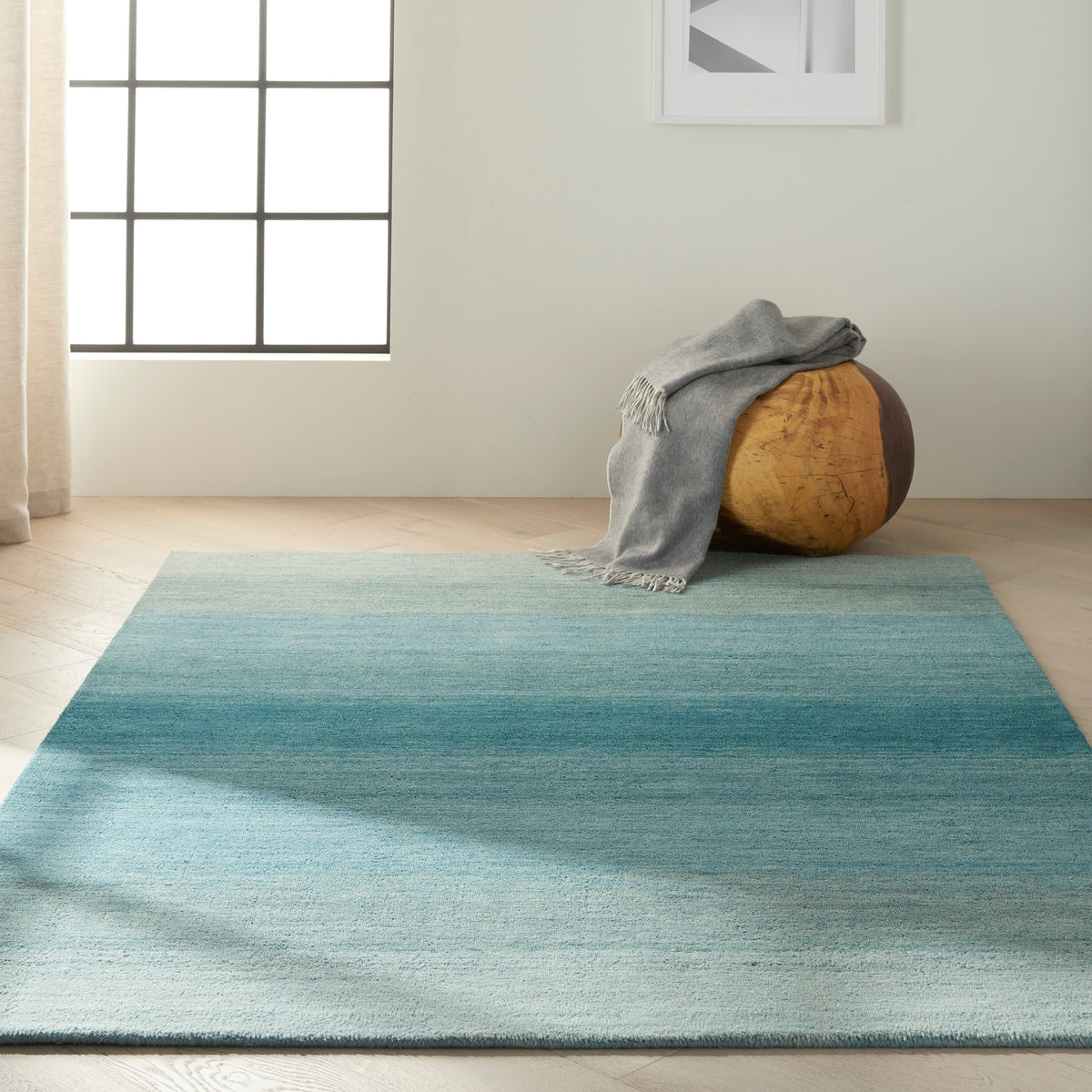 Linear Glow GLO01 Aqua Rug