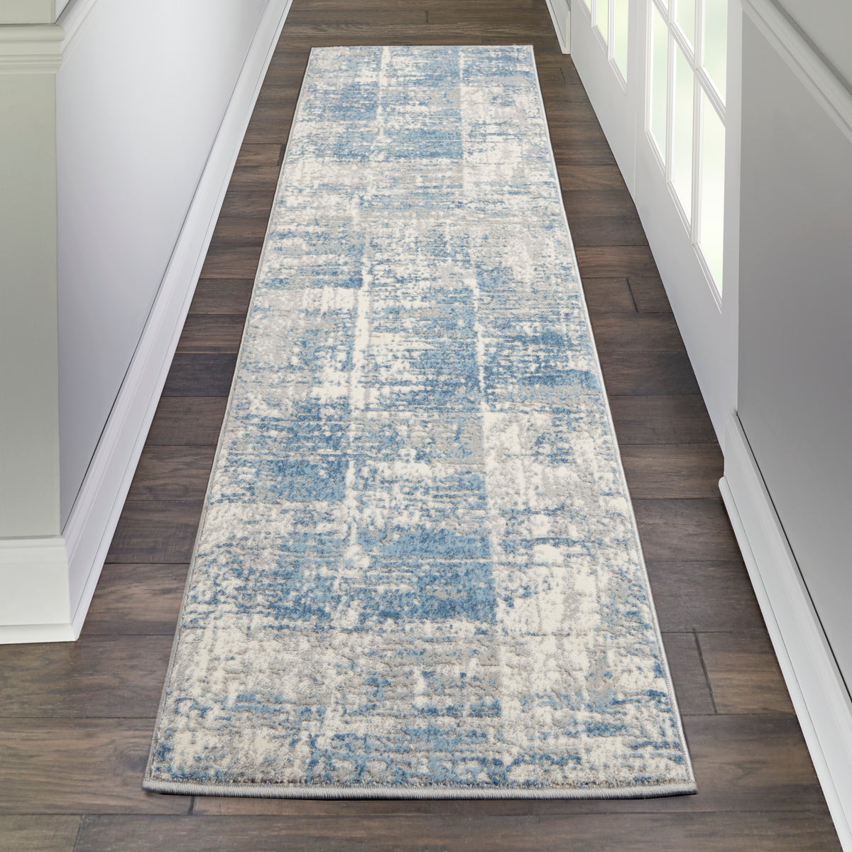 Solace SLA02 Ivory Grey Blue Rug