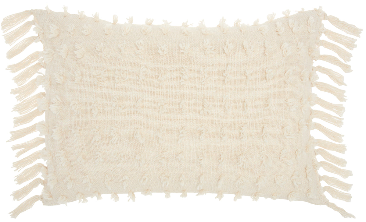 Lifestyle GT037 Cream 14" x 20" Throw Pillows
