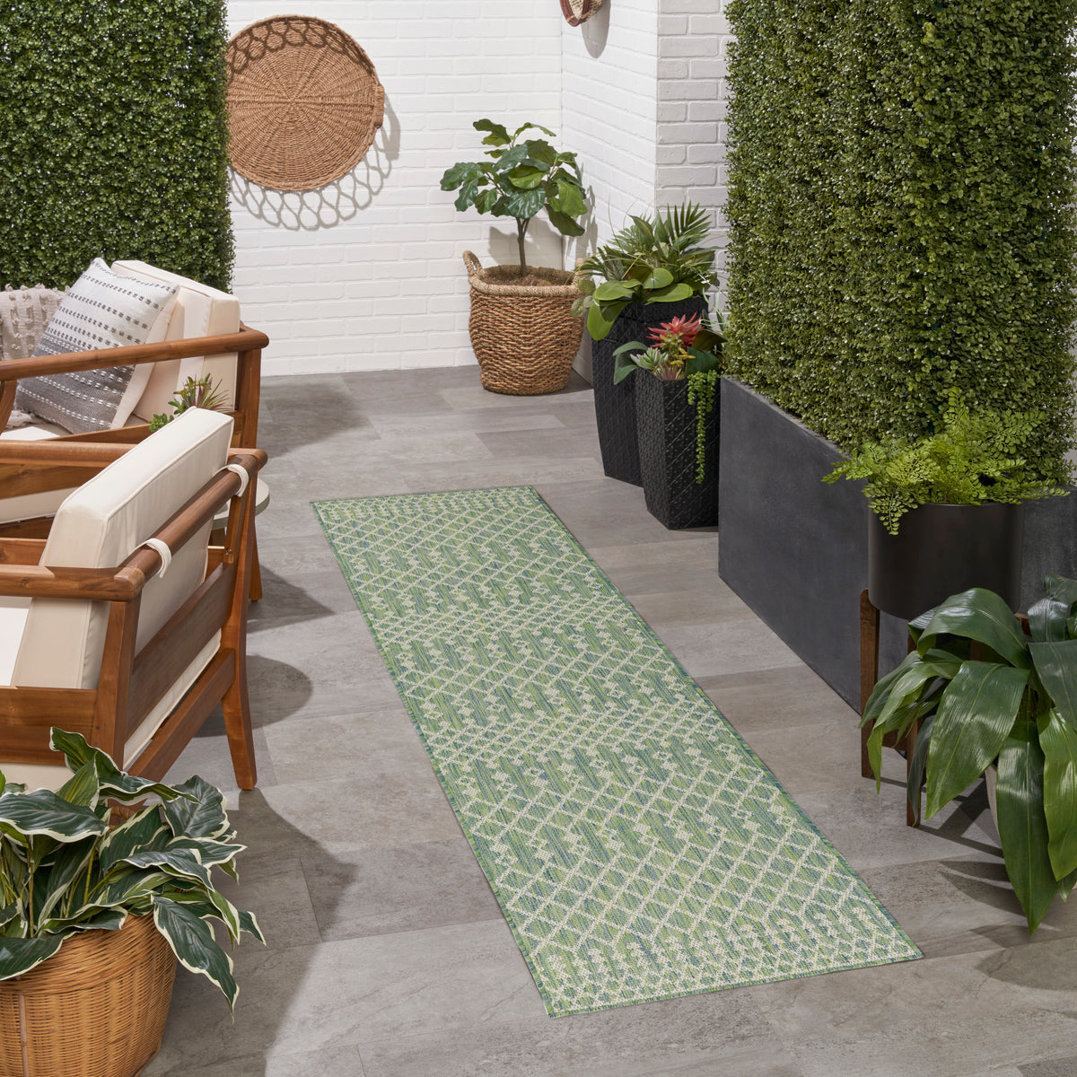 Positano POS02 Blue Green Rug