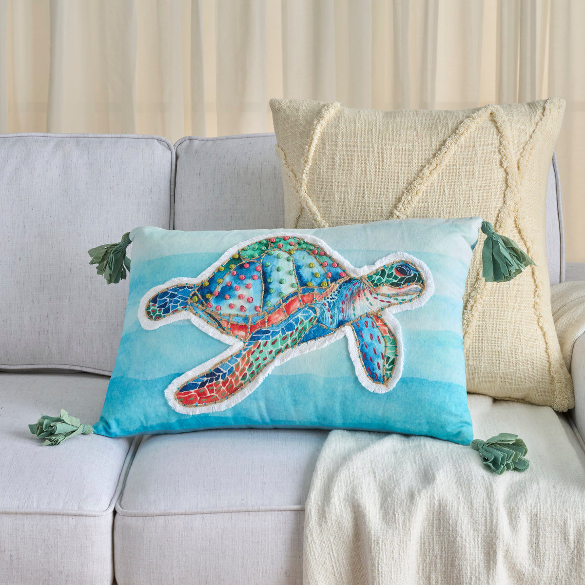 Coastal Accessories GL005 Multicolor 13" x 21" Throw Pillows