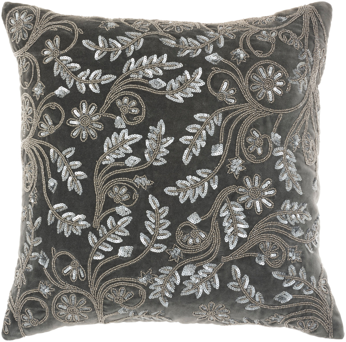 Sofia Z1610 Grey 20" x 20" Throw Pillows