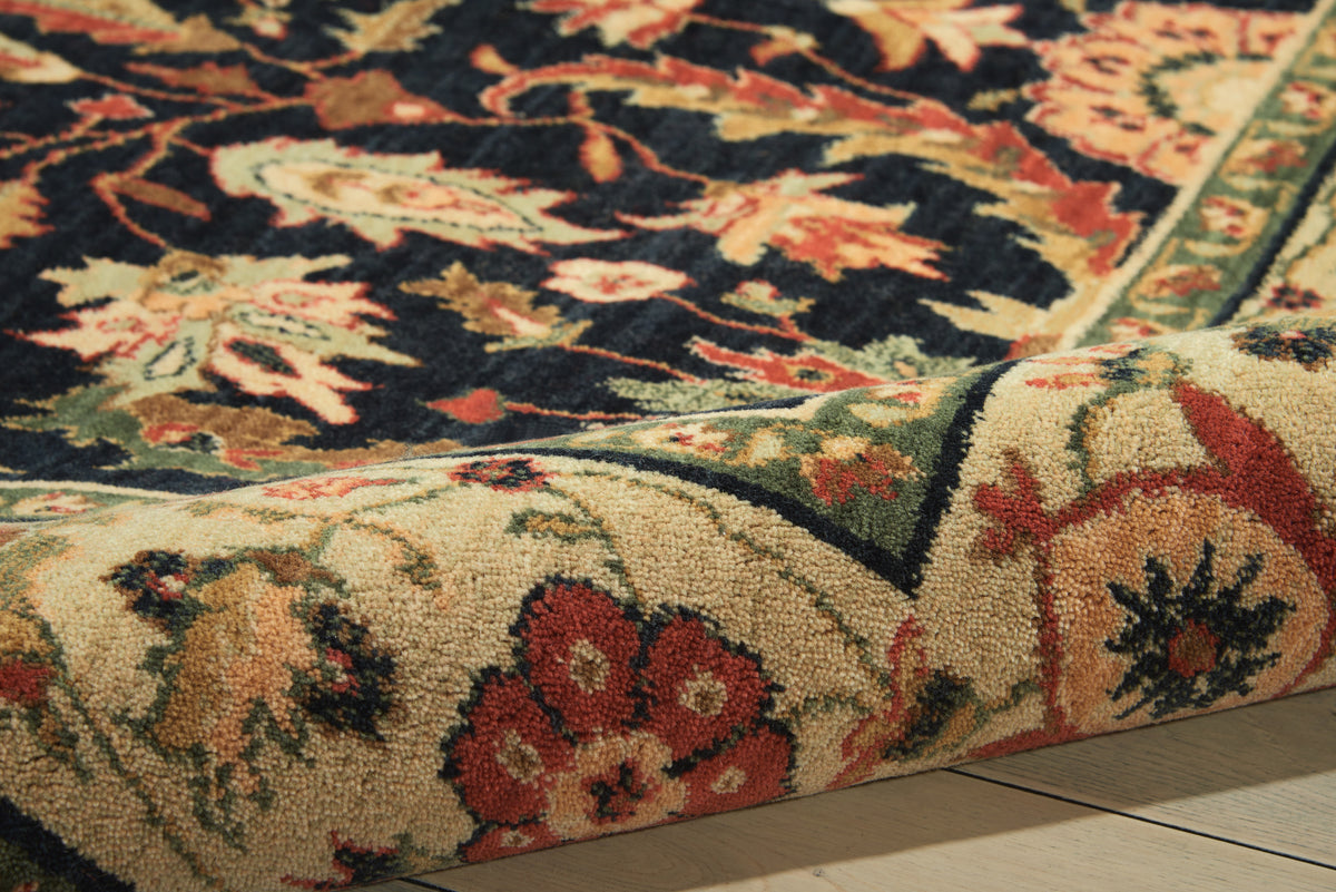 Living Treasures LI14 Midnight Rug