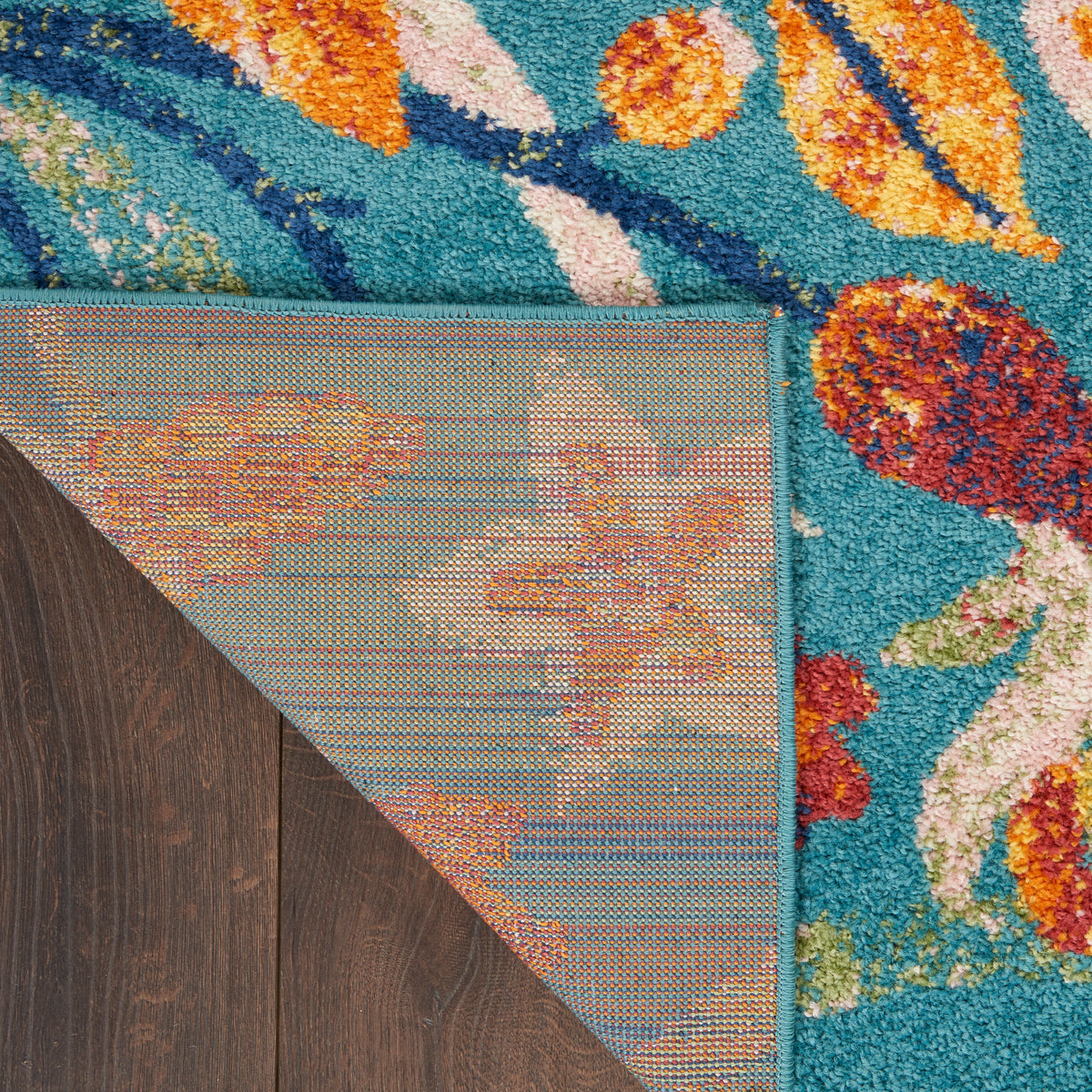 Allur ALR09 Turquoise Multicolor Rug