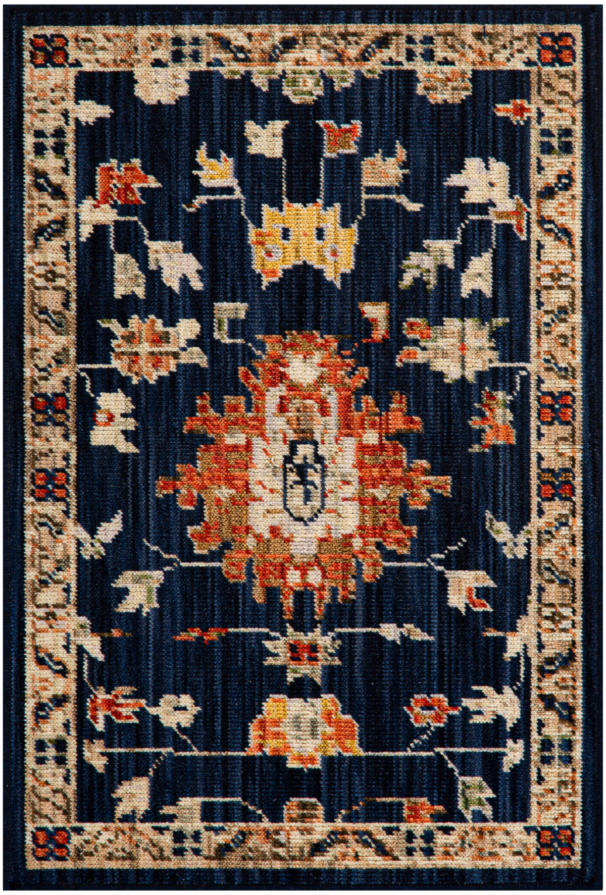 Antique Bloom ANB01 Navy Rug