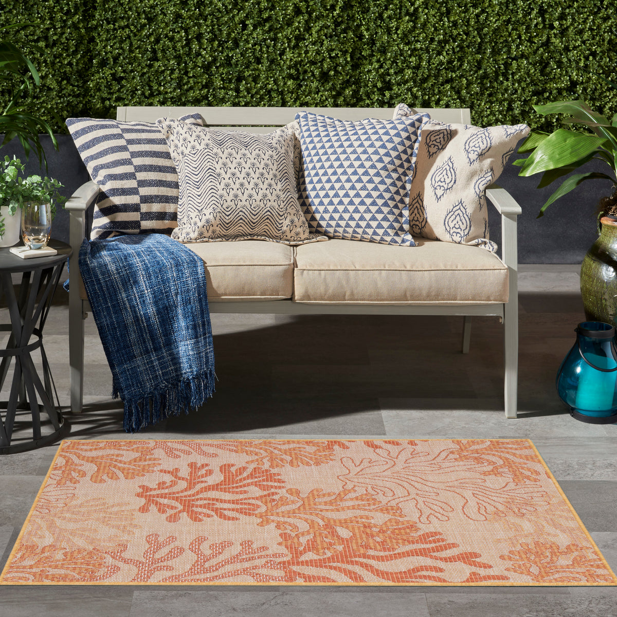 Garden Oasis GOA05 Coral Rug