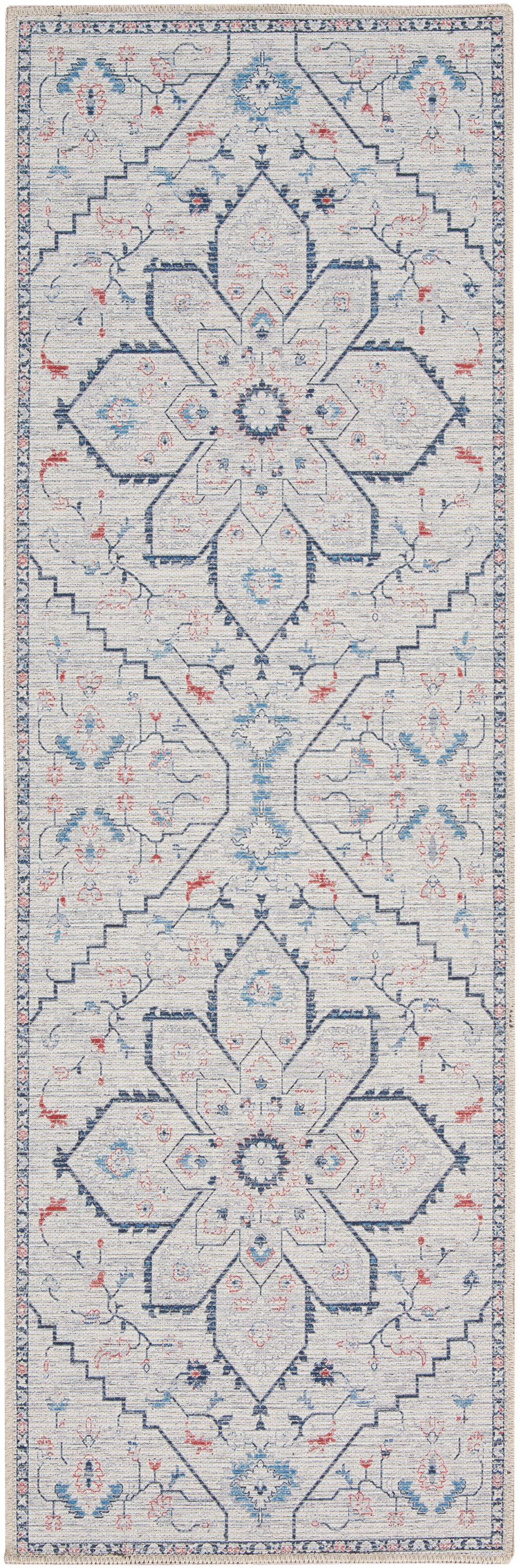New Concept Washables SR110 Ivory Blue Rug