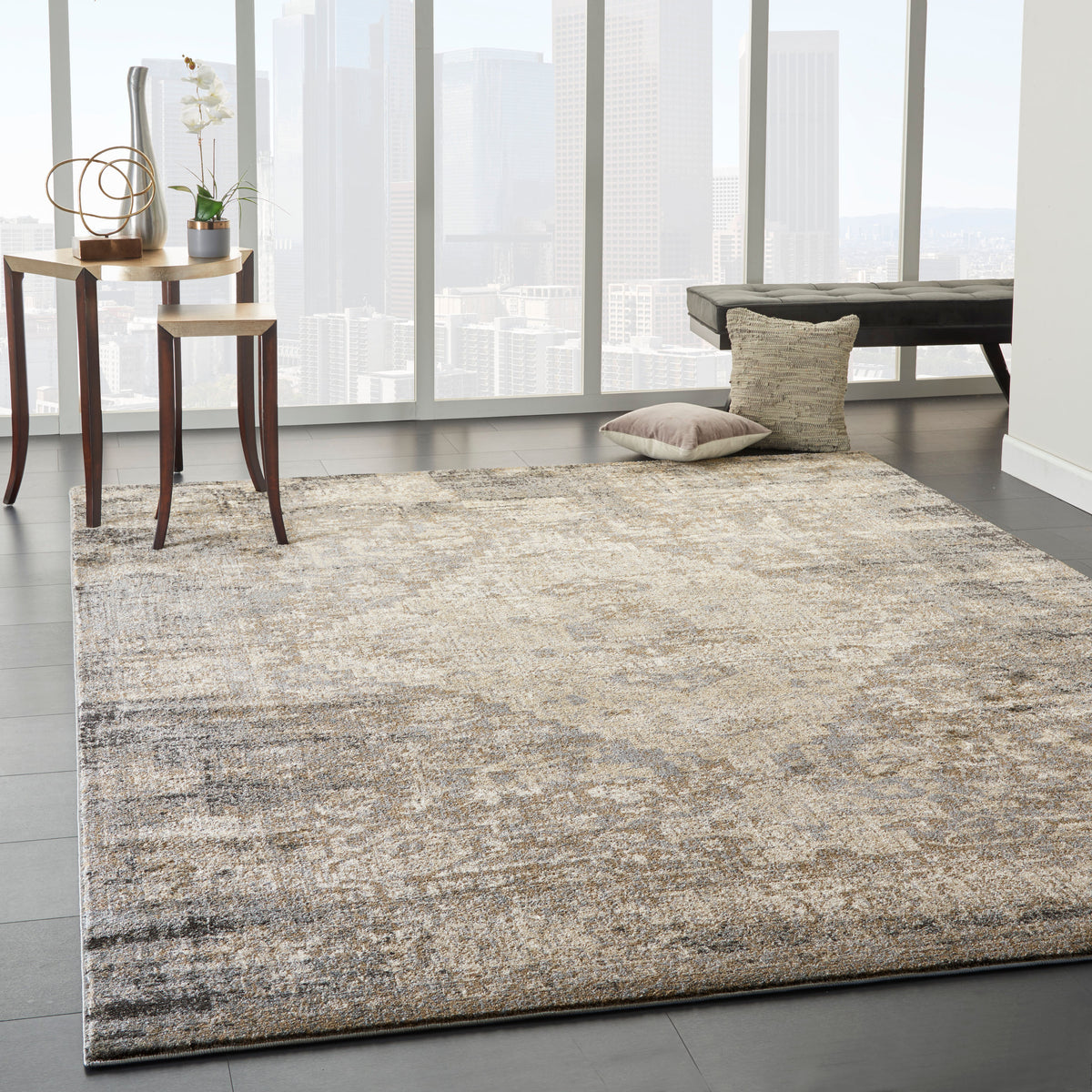 Moroccan Celebration KI3M2 Grey Slate Rug