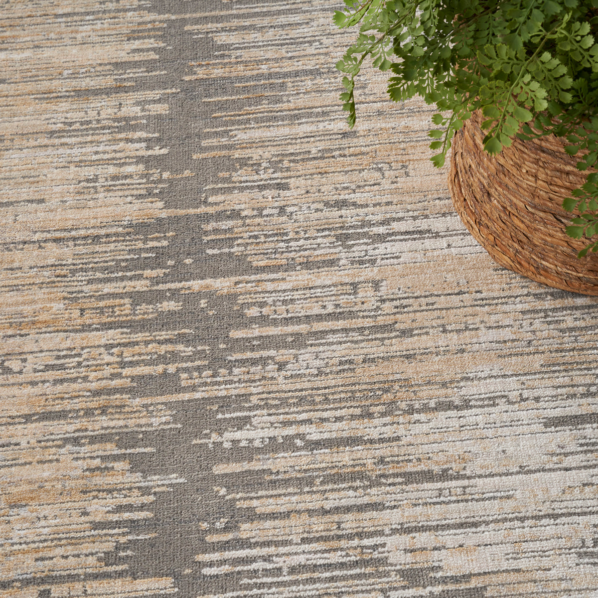 Abstract Hues ABH03 Grey Gold Rug