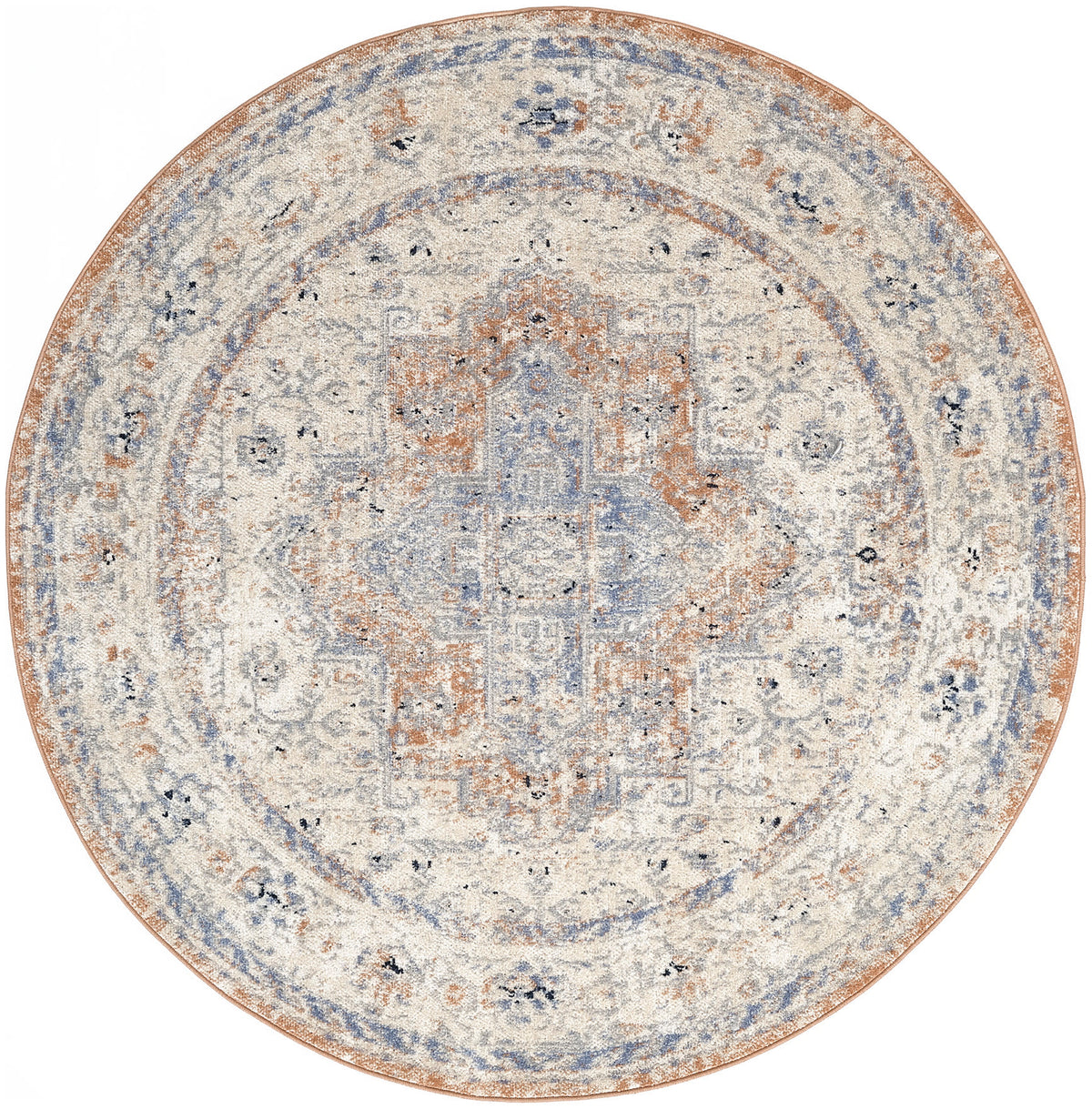 Nourison Essentials Persian NRE07 Beige Blue Rug
