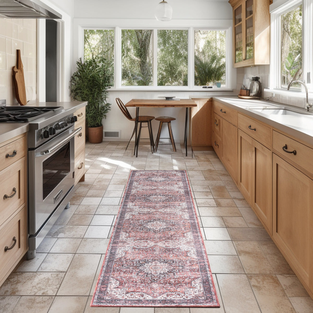 Nourison Washables NWB15 Red Rug