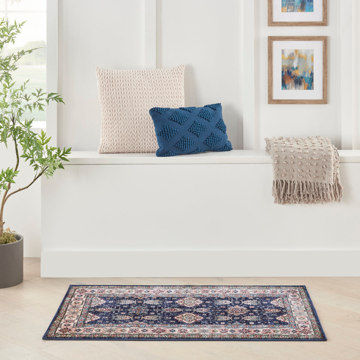 Fulton FUL01 Navy Rug