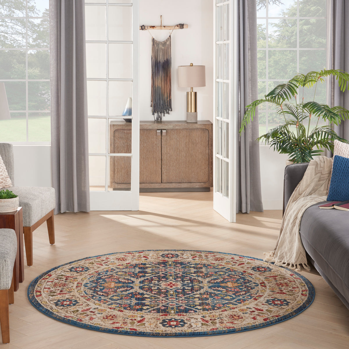 Karisma KAR03 Blue Ivory Rug